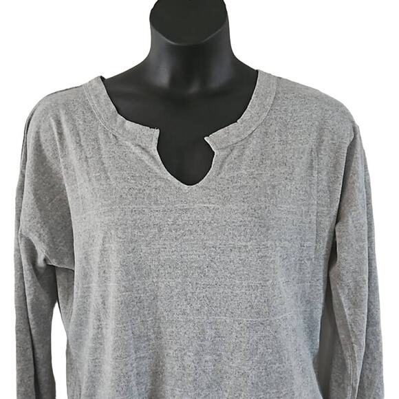 Blis Women's Relaxed Long Sleeve Tee -Gray Size Large Lightweight Soft Knit NWOT - Picture 7 of 10